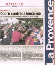 LA PROVENCE course contre leucémie myéloïde chronique lmc france