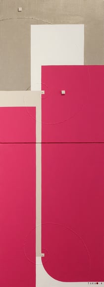 A.I. <KIMONO>  6  333mm×910mm  P8×2   Acrylic, wood   2017