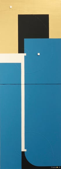 A.I. <KIMONO>  4  333mm×910mm  P8×2   Acrylic, wood   2017