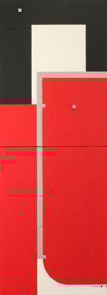 A.I. <KIMONO>  1  333mm×910mm  P8×2   Acrylic, wood   2017