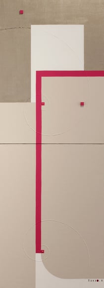 A.I. <KIMONO>  3  333mm×910mm  P8×2   Acrylic, wood   2017