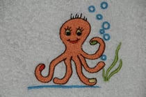 Bild: Abbildung eines gestickten Oktopus