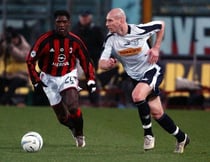 Auswärtstrikot. Sponsor Parmacotto.