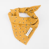Halstuch gelb YUKI mit Pünktchen