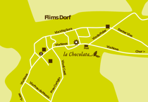 Anfahrtsplan La Chocolata Flims