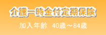 介護一時金付定期保険