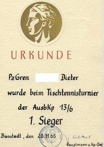 Sieger im Tischtennis-Turnier