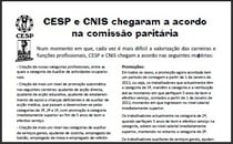CESP e CNIS chegaram a acordo na comissão paritária