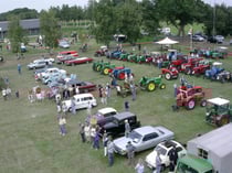 Der Festplatz von oben