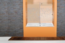 Mampara baño serigrafía