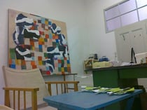 Während des Interviews war das Bild "Umarmungs-Universum" ungefähr so ....