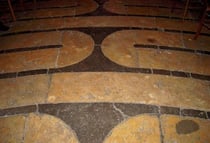 Détail du labyrinthe de la cathédrale de Chartres