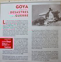 L'affiche pour la présentation des "Désastres de la Guerre" au musée Goya à Castres (Tarn)