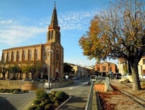 Lafrançaise (Tarn-et-Garonne) avec son église Saint Georges