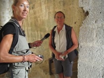 Beim Interviev in der Burg Quéribus