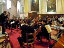 l'orchestre de chambre CORDIALIS lors de la répétition