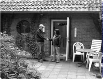 Frau Leip vom Tierschutzverein Gronau/Westfalen mit dem Euroman.