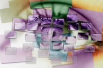 Symbolbild: Auge aus Bildschirmen