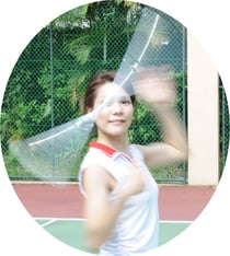 バトントワリング演技