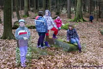 Unterwegs mit den "Jungen Naturforschern" aus der Grundschule Steinigtwolmsdorf 