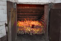 Torffeuer für die Kiln