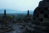 Borodudur vor Sonnenaufgang