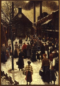 Hans Baluschek, Mittag bei Borsig, 1912, Kunstraum Kreuzberg / Bethanien