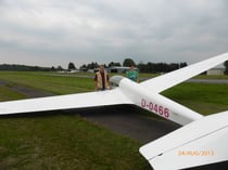 Tobias mit Fluglehrer