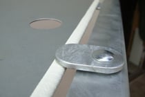 Kantenschutz mit eingebettetem Stahlgerüst für Mammut-Raufen, Mammut Raufen, Heuraufe