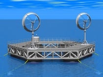 博多湾モデルのイメージ 。画像提供:九州大学洋上風力発電ファーム研究会