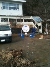 待望の臨時アンテナが設置！