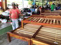 Bettverkäufer am Open Market