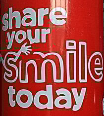 Teile heute dein Lächeln!