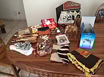 Ein paar Geschenke von Namibia für die zu Hause gebliebenen.