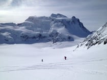 Abfahrt vom Petit Combin