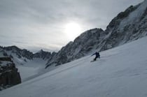 erste Spuren am Grand Montet