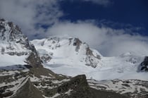 Die Nordwand von der Chabod Hütte