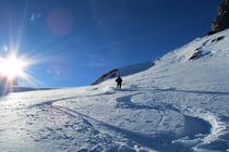 Abfahrt vom Grassenbiwak nach Engelberg