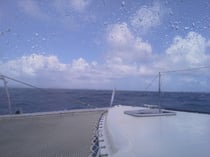 Martinique voraus, Dusche von oben und unten