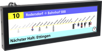 Linienverlaufsdarstellung Straßenbahn