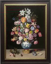 " Flowers in a Wan Li Vase" after Balthasar van der Ast 
