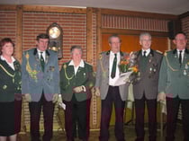 16.Januar 2010 - Verbandsauszeichnung in Silber für den Schützenbruder Wolfgang Lühmann (3. v.r.).