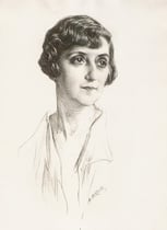 Vera Sergine 1930 fusain André Aaron Bilis