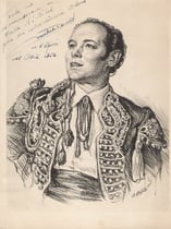 Michel Dens 1952 fusain André Aaron Bilis