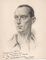 Louis Jouvet 1936 fusain André Aaron Bilis