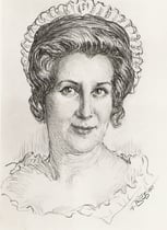 Françoise Seigner -Comedie FrançaiseTartuffe) 1969 fusain André Aaron Bilis