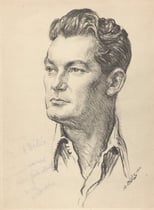 Jean Marais  1952 fusain André Aaron Bilis