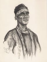 Exposition coloniale Paris 1931 fusain André Aaron Bilis