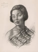 Exposition coloniale Paris 1931 fusain André Aaron Bilis