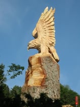 Kettensaegenskulptur